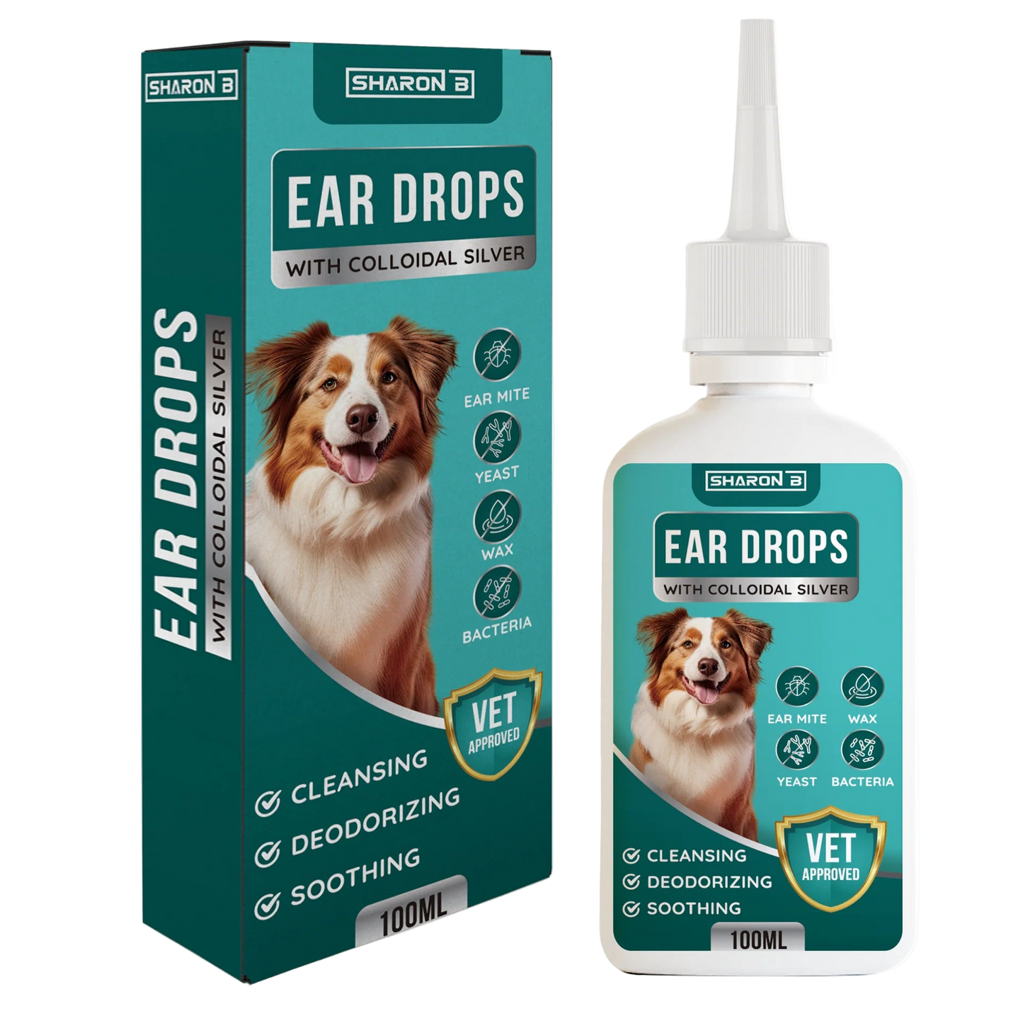 Oordruppels kat - met colloïdaal zilver - antibacterieel - voor schone, jeukvrije kattenoortjes