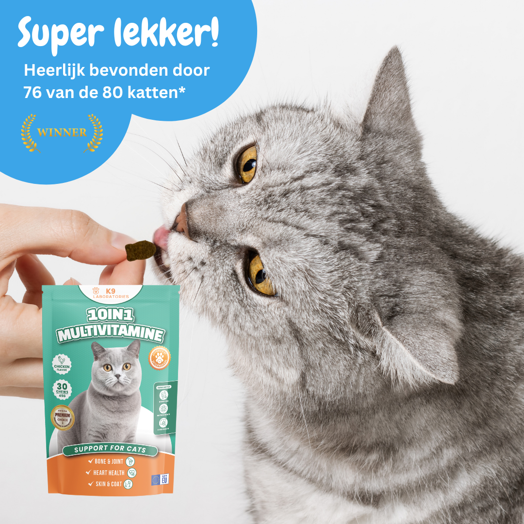 10in1 Multivitamine - optimale gezondheid en vitaliteit voor katten die wel een steuntje in de rug kunnen gebruiken