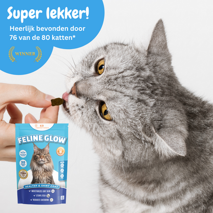 Feline Glow - geef je kat met glanzende, volle vacht en een gezonde huid