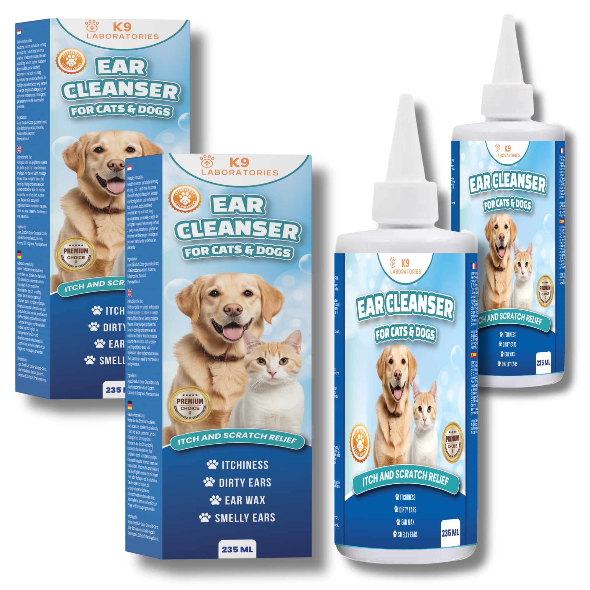 Oorreiniger voor katten