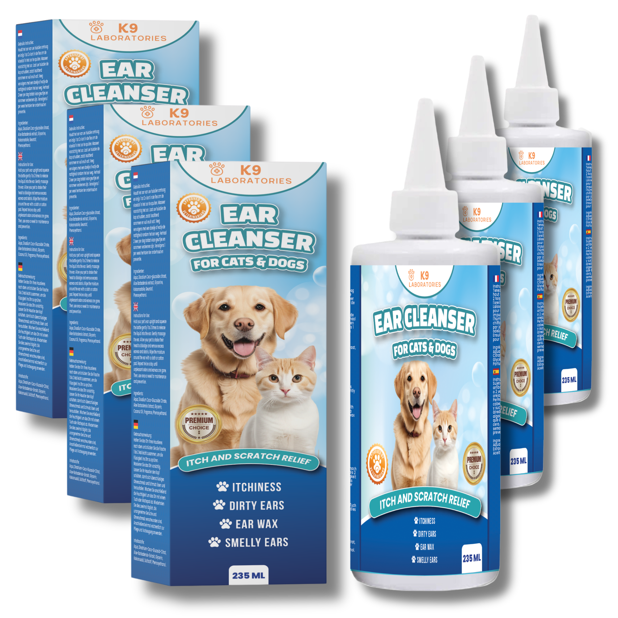 Oorreiniger voor katten