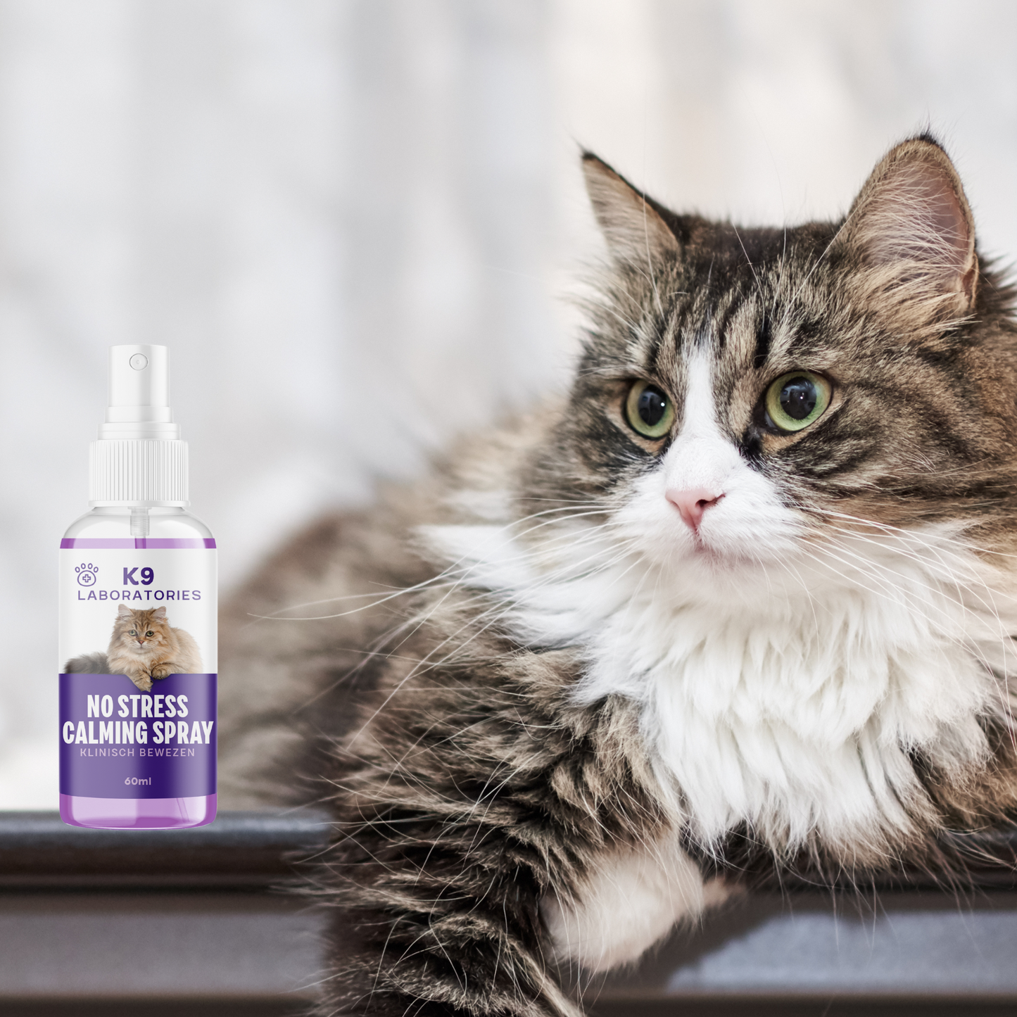 No Stress Calming spray - haalt de scherpe randjes eraf bij onrustige katten