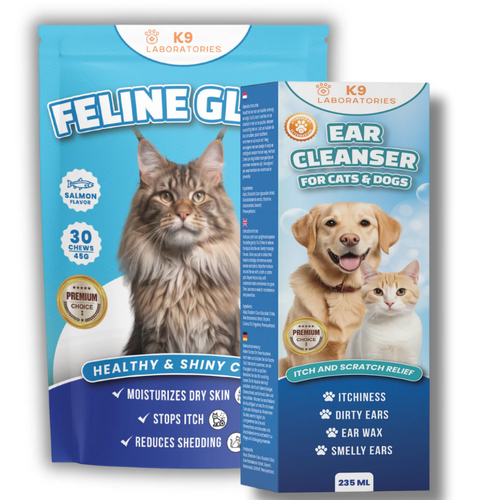 K9 Laboratories Straal Pakket - Bundel voor huid & oorverzorging kat